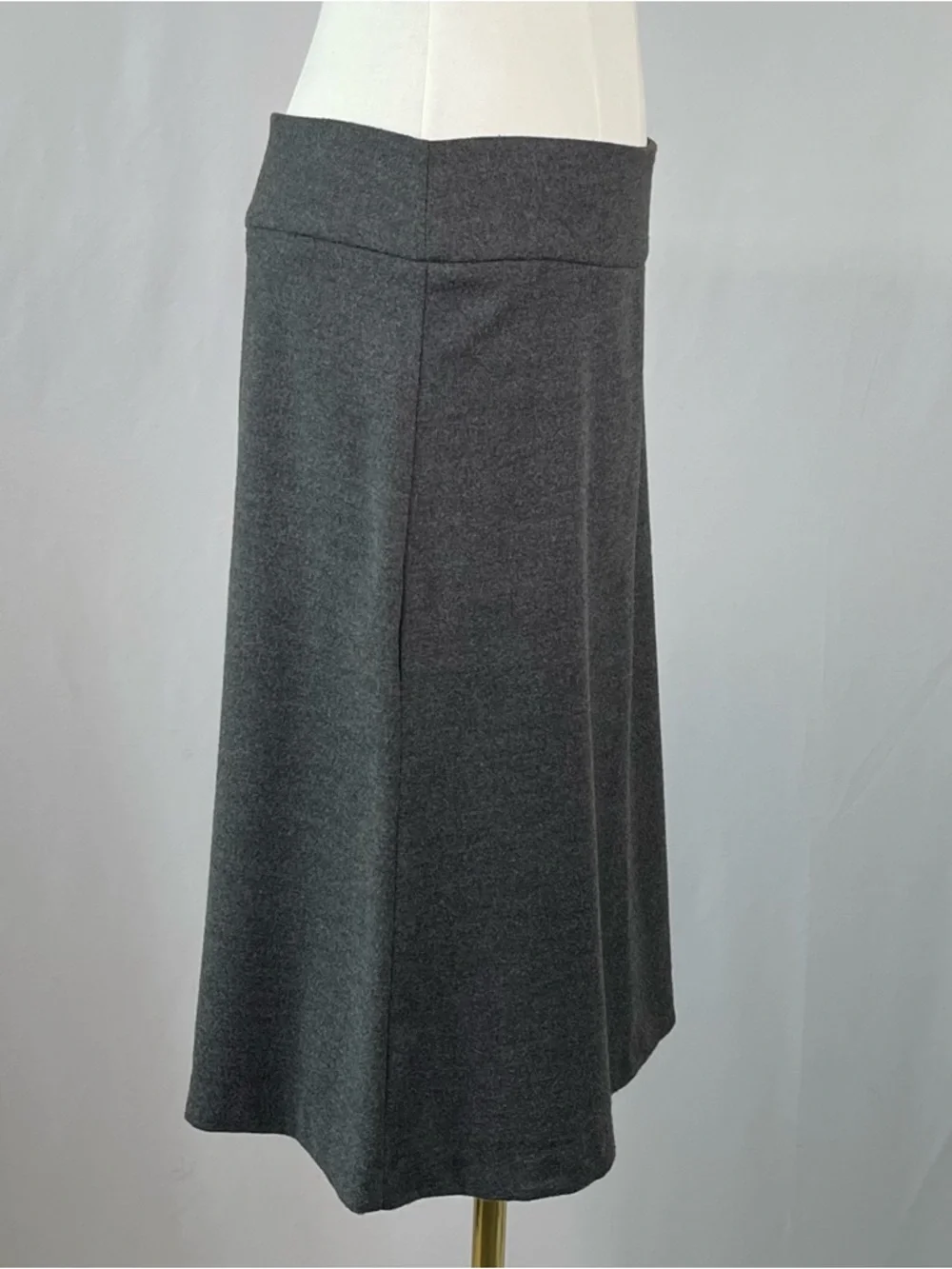 Forever 21 Gray Flare A-Line Skirt Medium